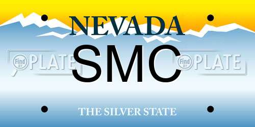 SMC Nevada License Plate