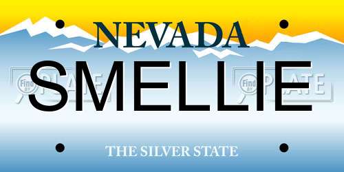 SMELLIE Nevada License Plate