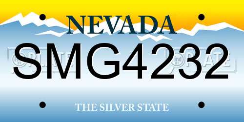 SMG4232 Nevada License Plate