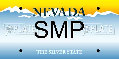 SMP Nevada License Plate