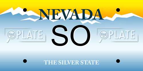 SO Nevada License Plate