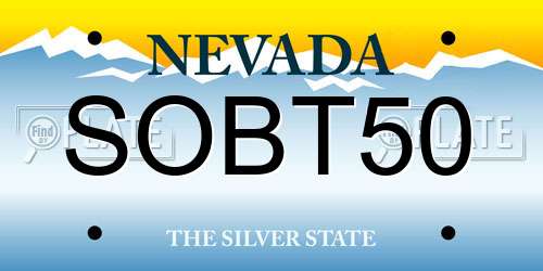 SOBT50 Nevada License Plate