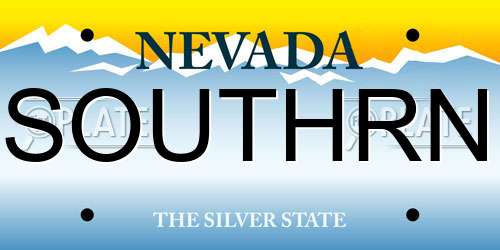 SOUTHRN Nevada License Plate