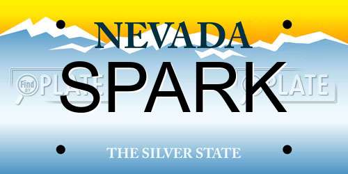 SPARK Nevada License Plate