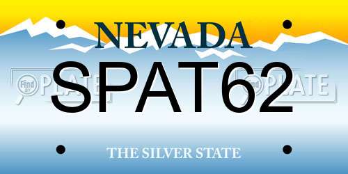 SPAT62 Nevada License Plate