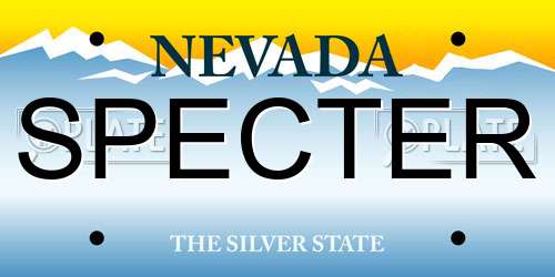 SPECTER Nevada License Plate