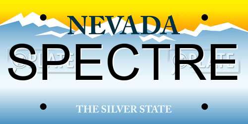 SPECTRE Nevada License Plate