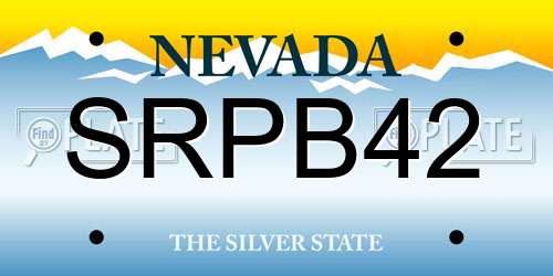 SRPB42 Nevada License Plate