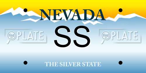 SS Nevada License Plate