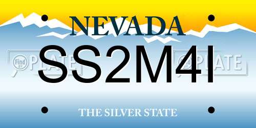SS2M4I Nevada License Plate