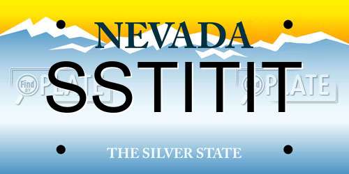 SSTITIT Nevada License Plate