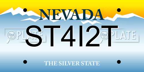 ST4I2T Nevada License Plate