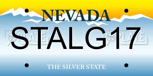 STALG17 Nevada License Plate