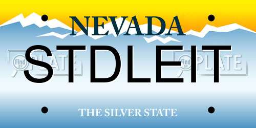 STDLEIT Nevada License Plate