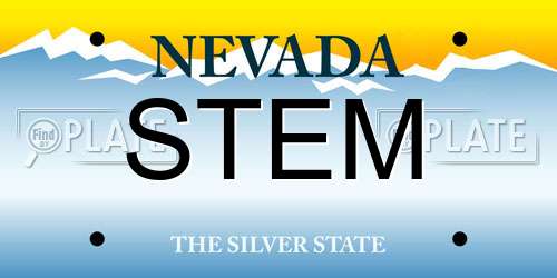 STEM Nevada License Plate