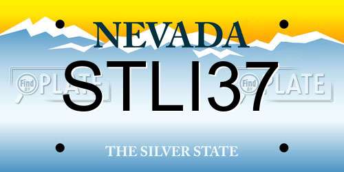 STLI37 Nevada License Plate