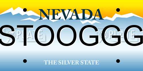 STOOGGG Nevada License Plate