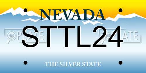 STTL24 Nevada License Plate