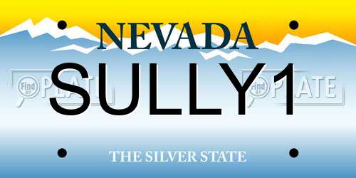 SULLY1 Nevada License Plate