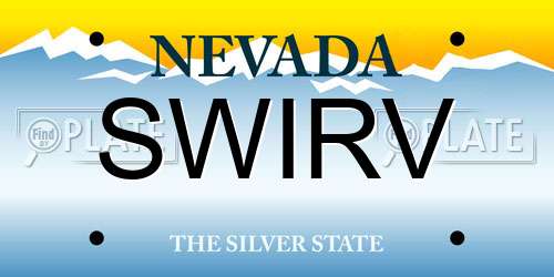 SWIRV Nevada License Plate
