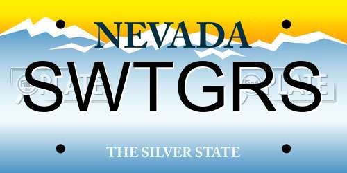 SWTGRS Nevada License Plate