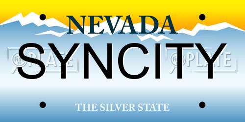 SYNCITY Nevada License Plate
