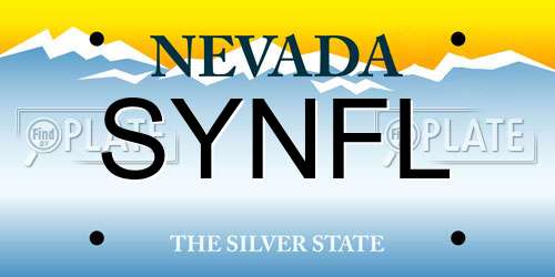 SYNFL Nevada License Plate