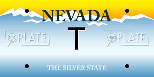 T Nevada License Plate