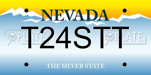 T24STT Nevada License Plate