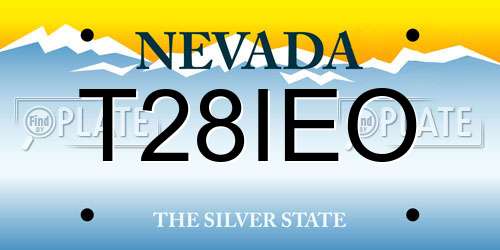 T28IEO Nevada License Plate