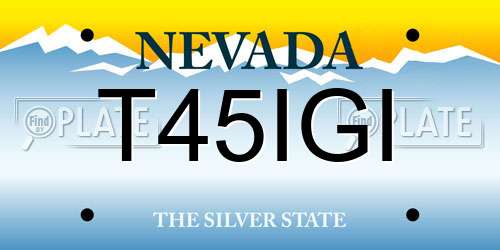 T45IGI Nevada License Plate