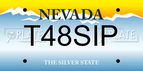 T48SIP Nevada License Plate