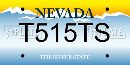 T515TS Nevada License Plate