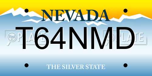 T64NMD Nevada License Plate