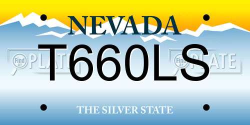 T660LS Nevada License Plate
