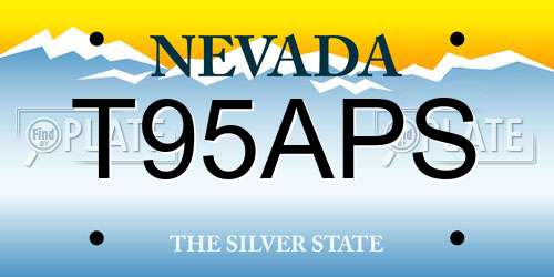 T95APS Nevada License Plate