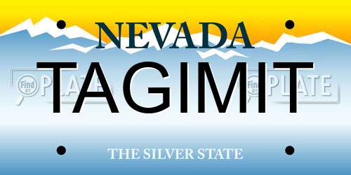TAGIMIT Nevada License Plate