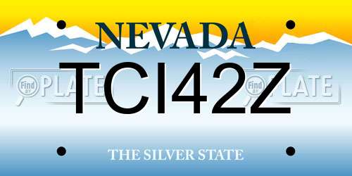 TCI42Z Nevada License Plate
