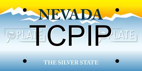 TCPIP Nevada License Plate