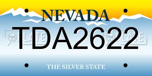 TDA2622 Nevada License Plate