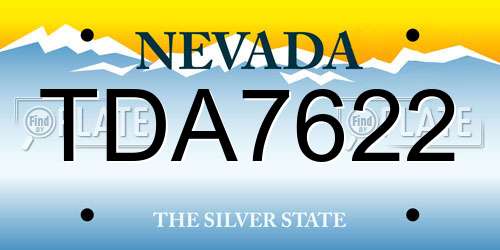 TDA7622 Nevada License Plate