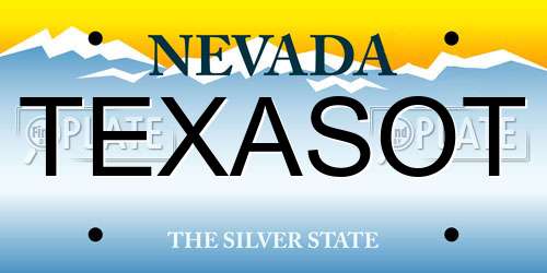 TEXASOT Nevada License Plate