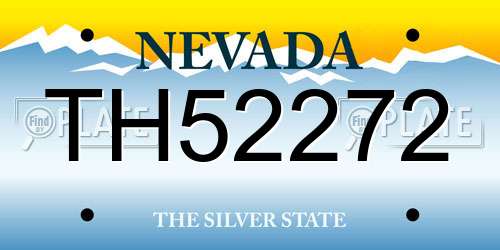 TH52272 Nevada License Plate