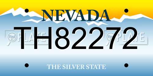 TH82272 Nevada License Plate