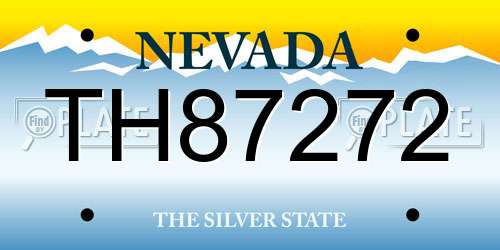 TH87272 Nevada License Plate
