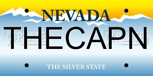THECAPN Nevada License Plate