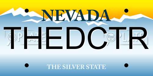 THEDCTR Nevada License Plate