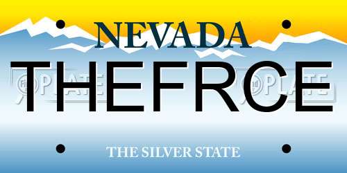 THEFRCE Nevada License Plate