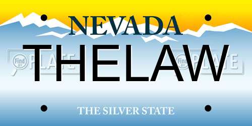 THELAW Nevada License Plate