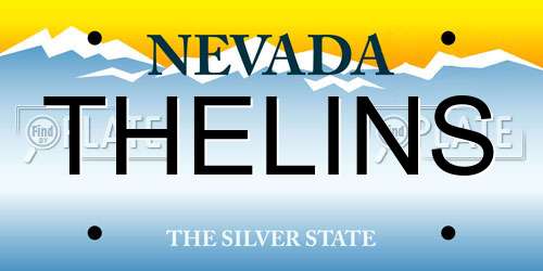 THELINS Nevada License Plate